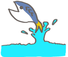 Negaogasaba epV A Mackerel Strikes Back sticker #11082485