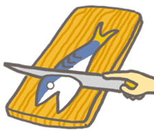 Negaogasaba epV A Mackerel Strikes Back sticker #11082489