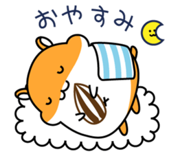 Chubbiness, ham ham.(Syrian hamster) sticker #11083073