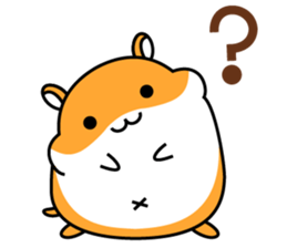 Chubbiness, ham ham.(Syrian hamster) sticker #11083078