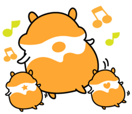 Chubbiness, ham ham.(Syrian hamster) sticker #11083081