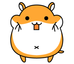 Chubbiness, ham ham.(Syrian hamster) sticker #11083088