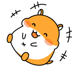 Chubbiness, ham ham.(Syrian hamster) sticker #11083097