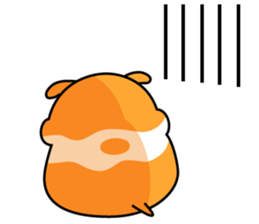 Chubbiness, ham ham.(Syrian hamster) sticker #11083100