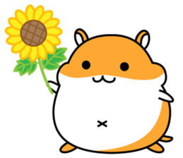 Chubbiness, ham ham.(Syrian hamster) sticker #11083101