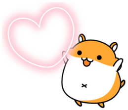 Chubbiness, ham ham.(Syrian hamster) sticker #11083102