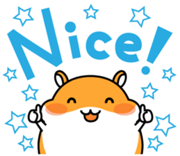 Chubbiness, ham ham.(Syrian hamster) sticker #11083103