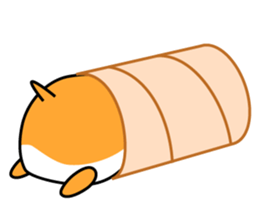 Chubbiness, ham ham.(Syrian hamster) sticker #11083104