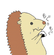 prechan hedgehog sticker #11083565