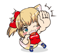 a fox "Konchan" (Wrestling Ver.2) sticker #11083712