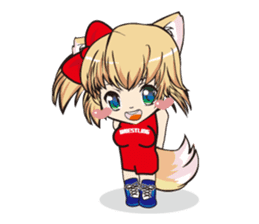 a fox "Konchan" (Wrestling Ver.2) sticker #11083713