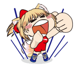 a fox "Konchan" (Wrestling Ver.2) sticker #11083714