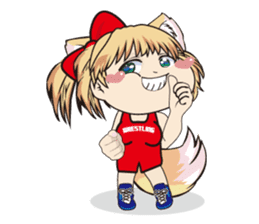 a fox "Konchan" (Wrestling Ver.2) sticker #11083715