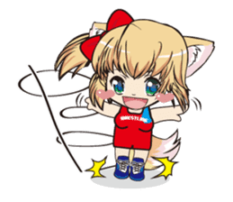 a fox "Konchan" (Wrestling Ver.2) sticker #11083717