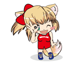 a fox "Konchan" (Wrestling Ver.2) sticker #11083718