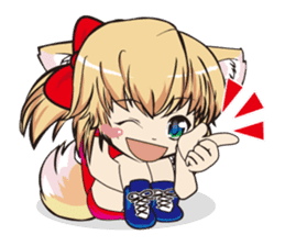 a fox "Konchan" (Wrestling Ver.2) sticker #11083721