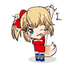 a fox "Konchan" (Wrestling Ver.2) sticker #11083724