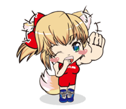 a fox "Konchan" (Wrestling Ver.2) sticker #11083725