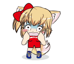 a fox "Konchan" (Wrestling Ver.2) sticker #11083727