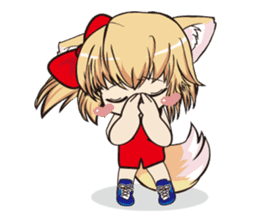 a fox "Konchan" (Wrestling Ver.2) sticker #11083728
