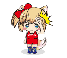 a fox "Konchan" (Wrestling Ver.2) sticker #11083729