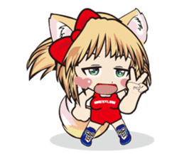 a fox "Konchan" (Wrestling Ver.2) sticker #11083730