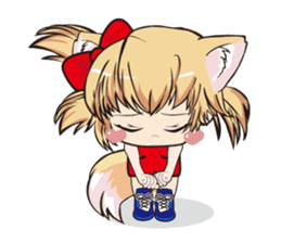 a fox "Konchan" (Wrestling Ver.2) sticker #11083731