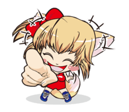 a fox "Konchan" (Wrestling Ver.2) sticker #11083733