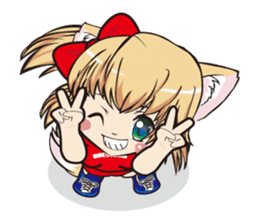 a fox "Konchan" (Wrestling Ver.2) sticker #11083734