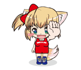 a fox "Konchan" (Wrestling Ver.2) sticker #11083735