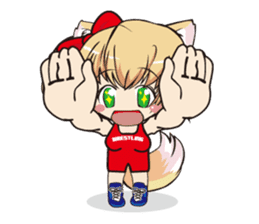 a fox "Konchan" (Wrestling Ver.2) sticker #11083736