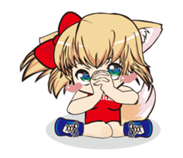 a fox "Konchan" (Wrestling Ver.2) sticker #11083738