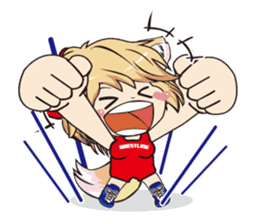a fox "Konchan" (Wrestling Ver.2) sticker #11083741