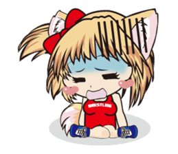 a fox "Konchan" (Wrestling Ver.2) sticker #11083743