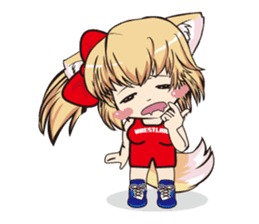 a fox "Konchan" (Wrestling Ver.2) sticker #11083745