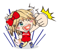 a fox "Konchan" (Wrestling Ver.2) sticker #11083746