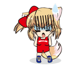 a fox "Konchan" (Wrestling Ver.2) sticker #11083749