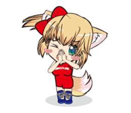 a fox "Konchan" (Wrestling Ver.2) sticker #11083750