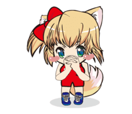 a fox "Konchan" (Wrestling Ver.2) sticker #11083751