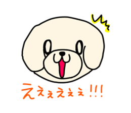 Bichon Frise of the sheep cut sticker #11083885