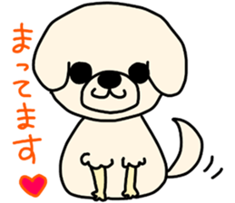 Bichon Frise of the sheep cut sticker #11083904