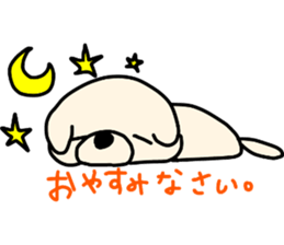 Bichon Frise of the sheep cut sticker #11083908