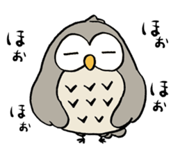 Daily life of owl 2 sticker #11084112