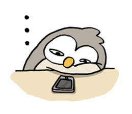 Daily life of owl 2 sticker #11084114