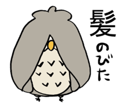 Daily life of owl 2 sticker #11084115