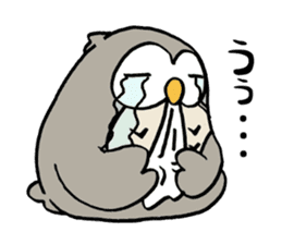 Daily life of owl 2 sticker #11084122