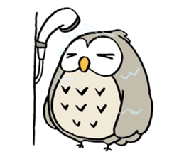 Daily life of owl 2 sticker #11084127