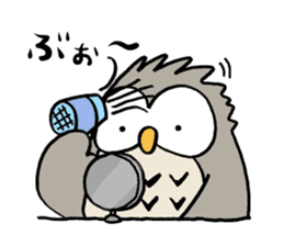 Daily life of owl 2 sticker #11084129