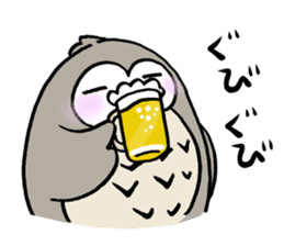 Daily life of owl 2 sticker #11084130