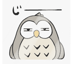 Daily life of owl 2 sticker #11084131